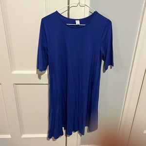 Old Navy small indigo shift dress.